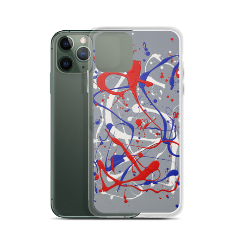 Funda transparente para iPhone® de la obra I LOVE Dripping #1