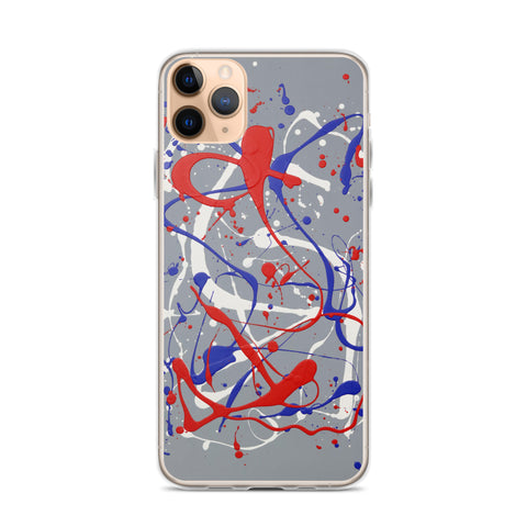 Funda transparente para iPhone® de la obra I LOVE Dripping #1