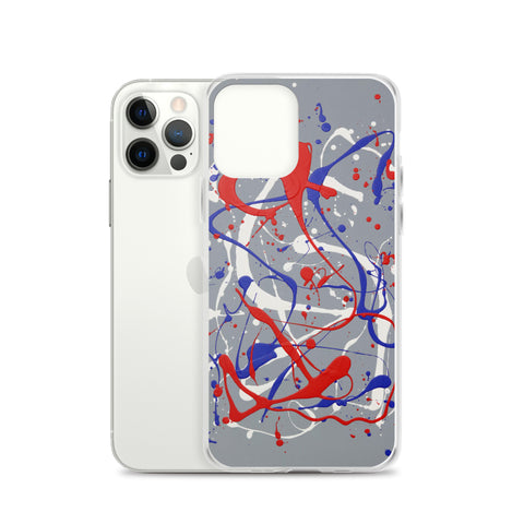 Funda transparente para iPhone® de la obra I LOVE Dripping #1