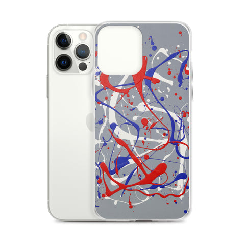 Funda transparente para iPhone® de la obra I LOVE Dripping #1