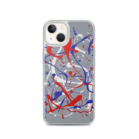 Funda transparente para iPhone® de la obra I LOVE Dripping #1