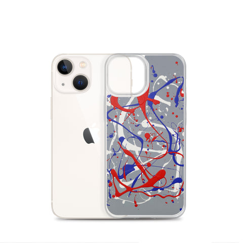 Funda transparente para iPhone® de la obra I LOVE Dripping #1