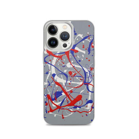 Funda transparente para iPhone® de la obra I LOVE Dripping #1