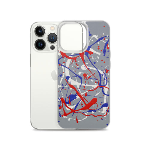 Funda transparente para iPhone® de la obra I LOVE Dripping #1