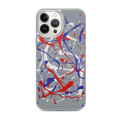 Funda transparente para iPhone® de la obra I LOVE Dripping #1