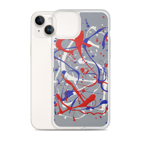 Funda transparente para iPhone® de la obra I LOVE Dripping #1