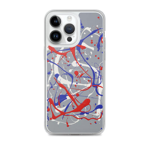 Funda transparente para iPhone® de la obra I LOVE Dripping #1