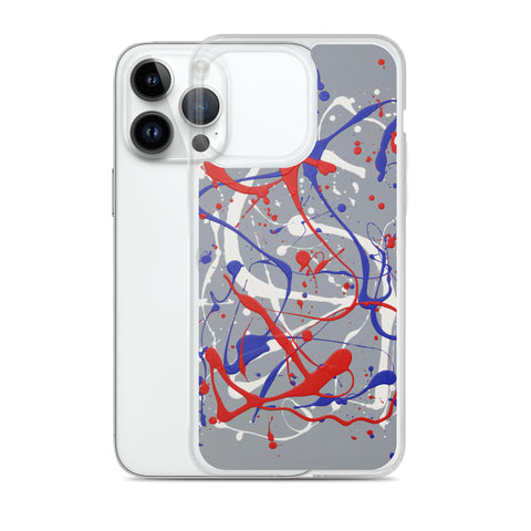 Funda transparente para iPhone® de la obra I LOVE Dripping #1