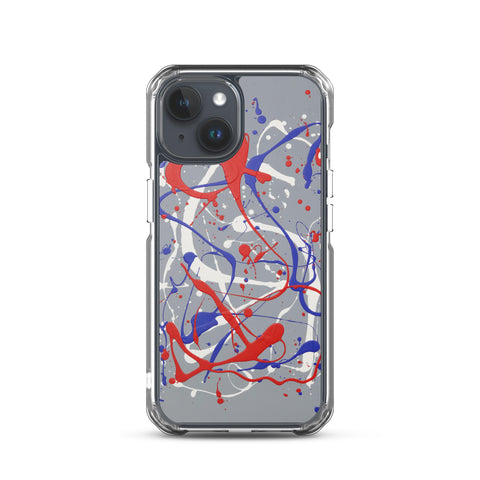 Funda transparente para iPhone® de la obra I LOVE Dripping #1