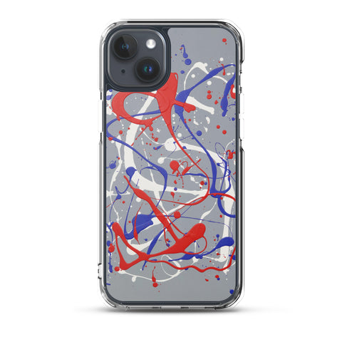 Funda transparente para iPhone® de la obra I LOVE Dripping #1