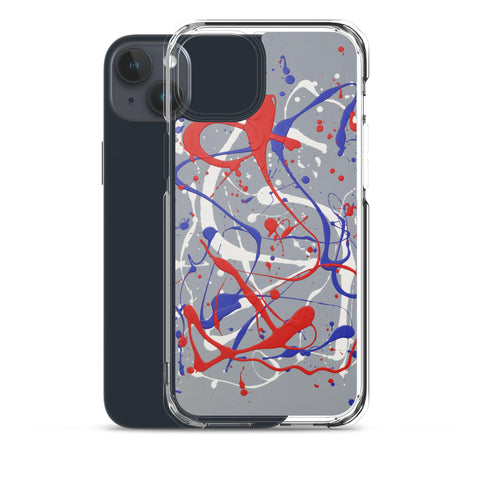 Funda transparente para iPhone® de la obra I LOVE Dripping #1