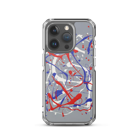 Funda transparente para iPhone® de la obra I LOVE Dripping #1