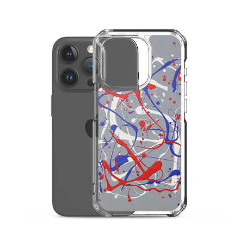 Funda transparente para iPhone® de la obra I LOVE Dripping #1