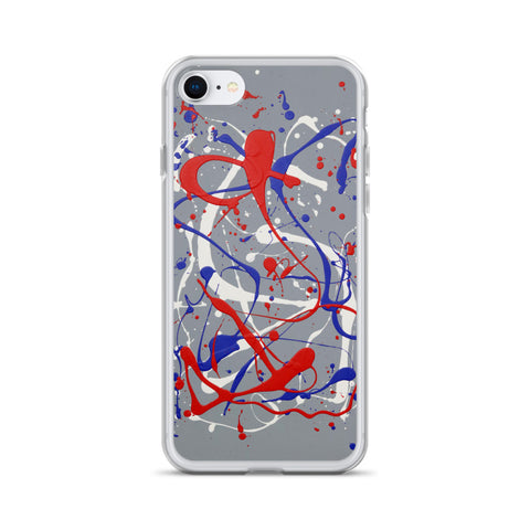 Funda transparente para iPhone® de la obra I LOVE Dripping #1