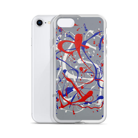 Funda transparente para iPhone® de la obra I LOVE Dripping #1