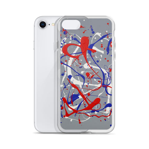 Funda transparente para iPhone® de la obra I LOVE Dripping #1