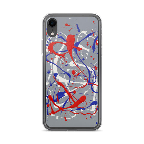 Funda transparente para iPhone® de la obra I LOVE Dripping #1