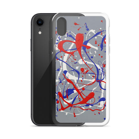 Funda transparente para iPhone® de la obra I LOVE Dripping #1