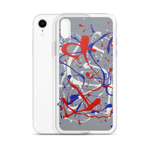 Funda transparente para iPhone® de la obra I LOVE Dripping #1