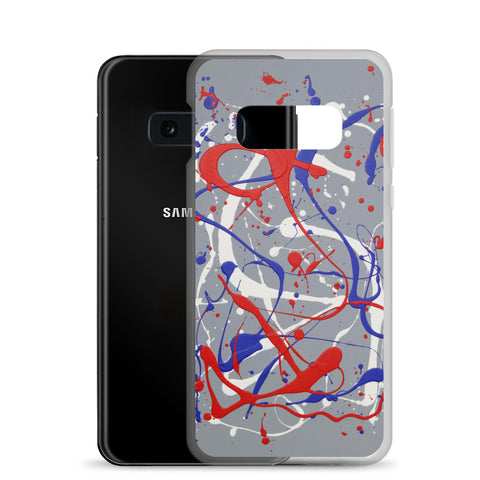 Funda transparente para Samsung® de la obra I LOVE Dripping #1