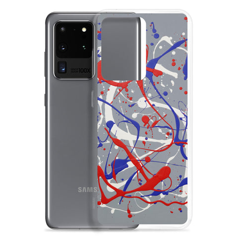 Funda transparente para Samsung® de la obra I LOVE Dripping #1