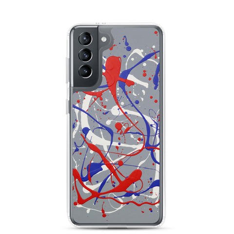 Funda transparente para Samsung® de la obra I LOVE Dripping #1