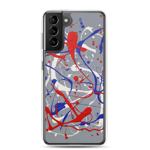 Funda transparente para Samsung® de la obra I LOVE Dripping #1